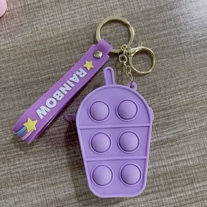 Boba Pop It Coin Purse